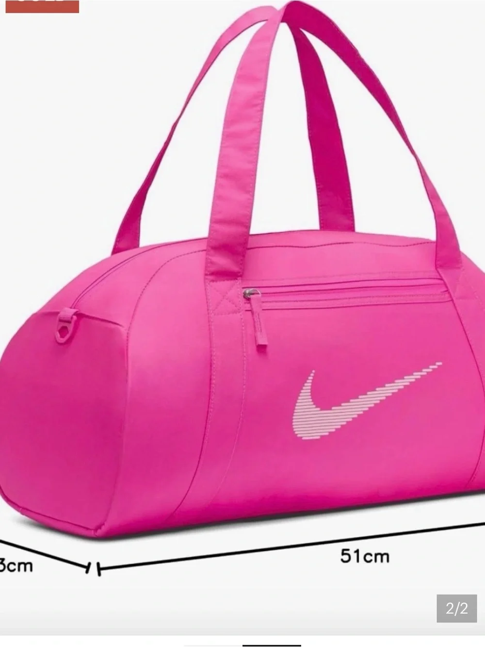 Nike Olive Green Duffel Bag with Cream Swoosh